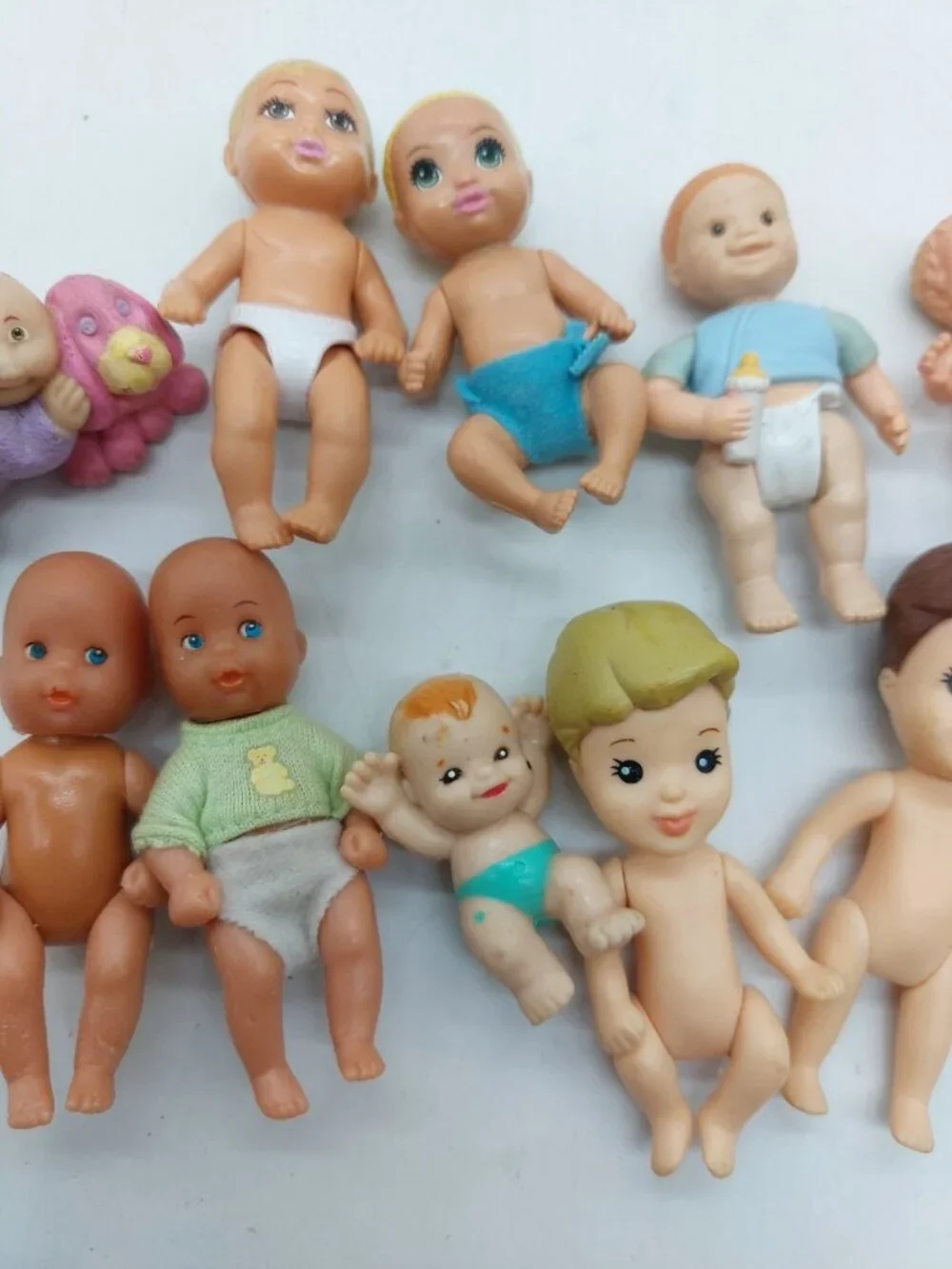 Lot Of Vintage Baby Dolls Various Brands Sizes Years 11 Babies And 1 Babysitter